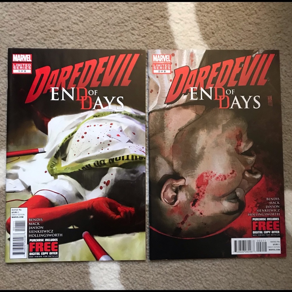 Marvel Comics Daredevil: End of Days #1-2.